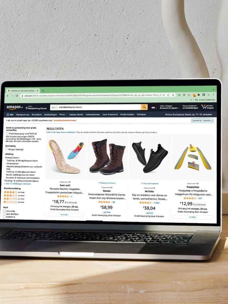 Amazon Adverteren wandelschoenen